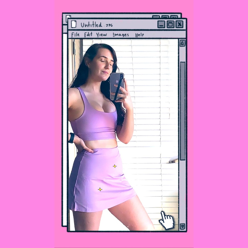 Girlfriend Collective Lilac Skort
